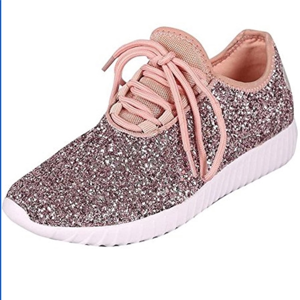 Forever pink glitter sneakers